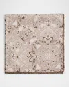 Brunello Cucinelli Paisley-print Square Scarf In White/brown