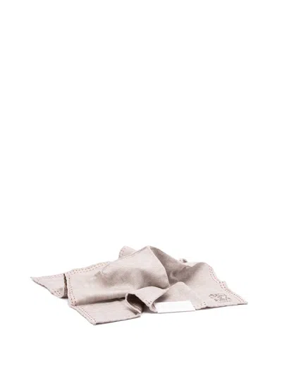 Brunello Cucinelli Men Silk Pocket Square In Multi