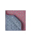 Brunello Cucinelli Diamond-print Silk Pocket Square In Pink