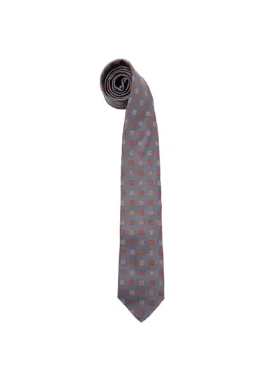 BRUNELLO CUCINELLI BRUNELLO CUCINELLI MEN SILK TIE WITH PATTERN