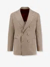 Brunello Cucinelli Double-breasted Buttoned Blazer In Multi