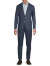 Brunello Cucinelli Men's Silk-wool-cashmere Modern-fit Suit In Blue