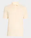 Brunello Cucinelli Men's Slim Cotton Polo Shirt In Ginger