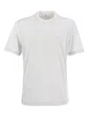 Brunello Cucinelli Slim Fit T-shirt In Pearl