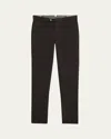 Brunello Cucinelli Men's Slim Flat-front Pants In Coffee