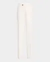 Brunello Cucinelli Men's Slim Flat-front Pants In White