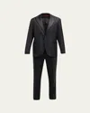 Brunello Cucinelli Men's Solid Peak-lapel Tuxedo In Black