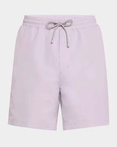 BRUNELLO CUCINELLI MEN'S SOLID SWIM TRUNKS