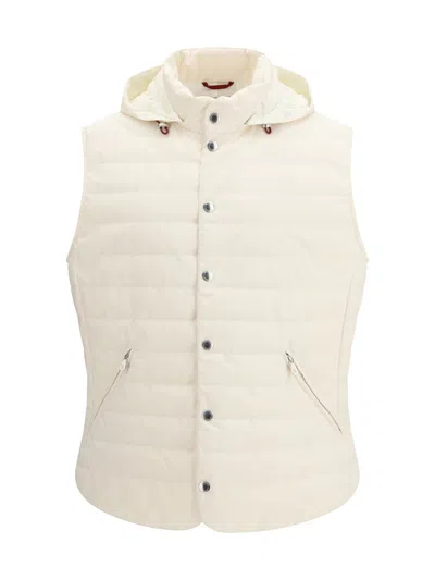 Brunello Cucinelli Men Sporty Down Jacket In Pink