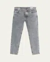 Brunello Cucinelli Five-pocket Trousers With Belt Loops And Contrast Stitching In Gray