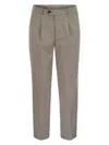 Brunello Cucinelli Men's Stretch Cotton Blend Trousers
