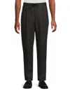 Brunello Cucinelli Men's Striped Linen Drawstring Pants