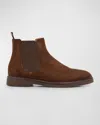Brunello Cucinelli Dark Brown Suede Leather Ankle Boot In Chestnut