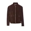 Brunello Cucinelli Bomber Leather Jacket Clothing