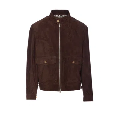 BRUNELLO CUCINELLI BRUNELLO CUCINELLI MEN SUEDE JACKET