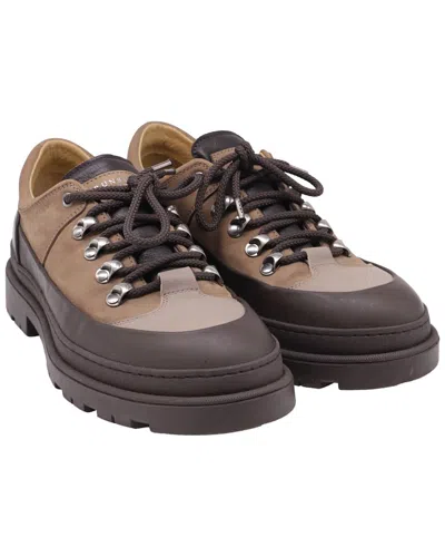 Pre-owned Brunello Cucinelli Men's Suede Lace-up Hiking Boot (authentic Pre-loved)