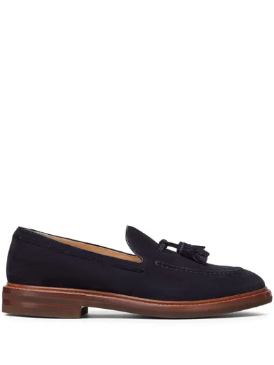 BRUNELLO CUCINELLI BRUNELLO CUCINELLI MEN SUEDE LEATHER LOAFERS