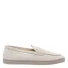 Brunello Cucinelli Loafers With Round Toe And Suede Finish In White