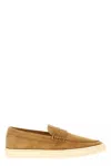 Brunello Cucinelli Men Camel Suede Loafer Sneakers In Brown