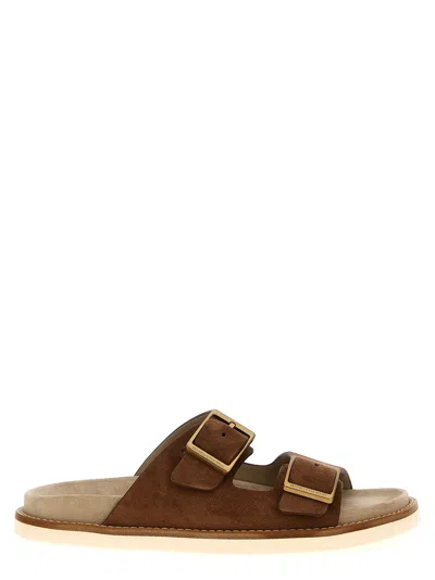 Brunello Cucinelli Men Suede Sandals