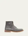 Brunello Cucinelli Men's Suede Urban Hiker Boots In Gray