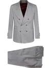 Brunello Cucinelli Men Men Suit In Gray