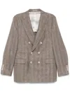 Brunello Cucinelli Men's Suit Type Jacket In Brown