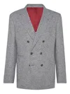Brunello Cucinelli Men Suit-type Jacket In Gray