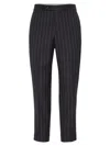Brunello Cucinelli Men's Super 150s Formal Fit Trousers In Black