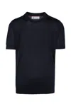 Brunello Cucinelli Crewneck Knitted Top In Multicolor