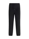 Brunello Cucinelli Cotton Blend Joggers Cuffed Hem Side Pockets In Black