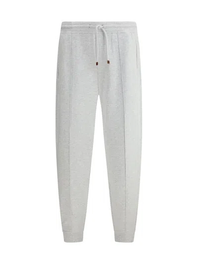 Brunello Cucinelli Men Sweatpants In Gray