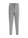 Brunello Cucinelli Cotton And Cashmere Blend Sweatpants With Silk