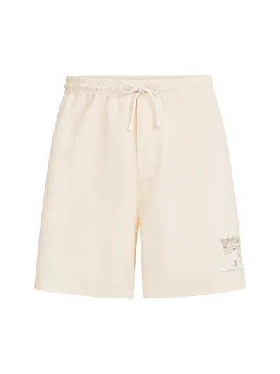 Brunello Cucinelli Swim Shorts In Neutral