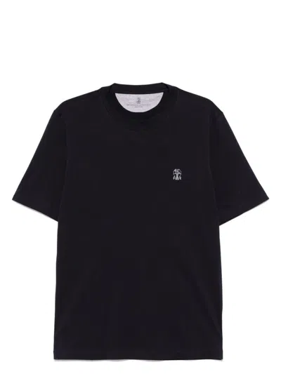 Brunello Cucinelli Men's T-shirt In Blue