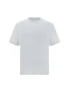 Brunello Cucinelli Men Double Layer T-shirt In Multicolor