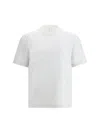 Brunello Cucinelli Men Slim Fit Crew-neck T-shirt In Lightweight Cotton Jersey In White