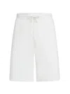Brunello Cucinelli Drawstring Zip-pocket Shorts In White