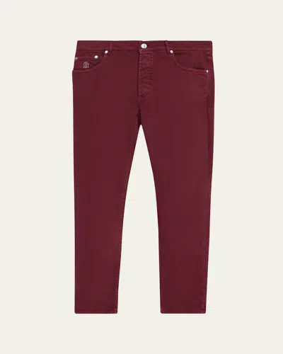 Brunello Cucinelli Men's Traditional-fit Denim Five-pocket Pants