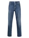 Brunello Cucinelli Slim-cut Mid-rise Jeans In Blue