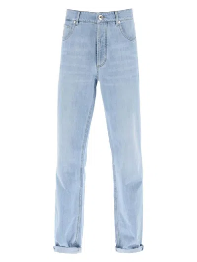 BRUNELLO CUCINELLI MEN'S TRADITIONAL FIT DENIM JEANS