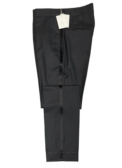 Pre-owned Brunello Cucinelli Men's Tuxedo Pants Size 36 / 52 Grey Wool & Silk -$1,350 In Gray