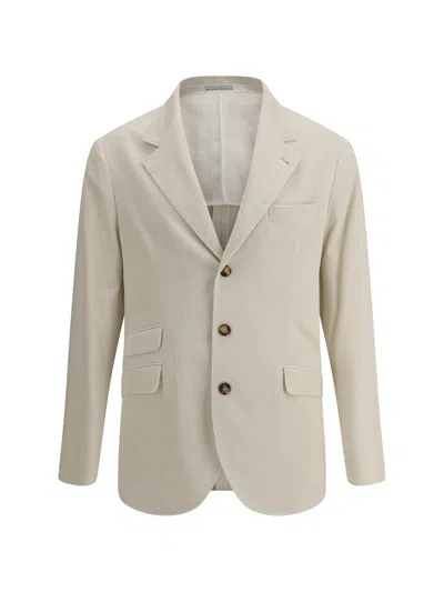 BRUNELLO CUCINELLI BRUNELLO CUCINELLI MEN VELVET BLAZER JACKET