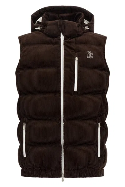 BRUNELLO CUCINELLI BRUNELLO CUCINELLI MEN VELVET WAISTCOAT