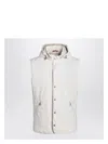 Brunello Cucinelli White Vest In Nylon Blend