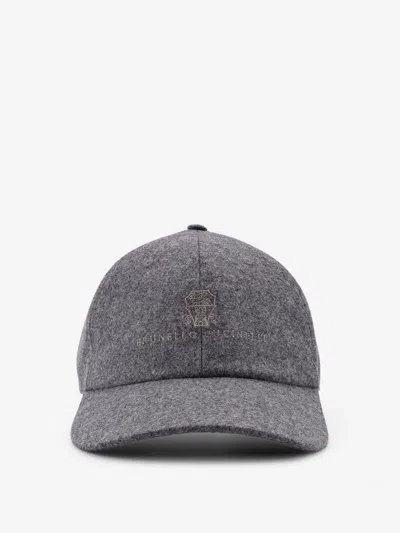 BRUNELLO CUCINELLI BRUNELLO CUCINELLI MEN VIRGIN WOOL BASEBALL HAT