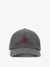 Brunello Cucinelli Men Virgin Wool Hat In Gray