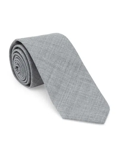 Brunello Cucinelli Men's Virgin Wool Tie In Gray