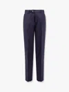 Brunello Cucinelli Men Virgin Wool Trousers With Pinces