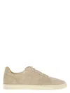 Brunello Cucinelli Men's Washed Suede Trainers With Latex Sole Sneaker